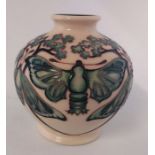 A limited edition vase of 2 , this is 2/2 in a pattern called  " A greener Garden " ( Moths ), it is