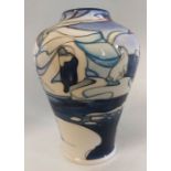 A boxed limited edition vase by Moorcroft. Decorated with Polar bears and icebergs. Titled "