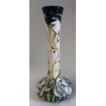 A limited edition of 5 , this is 2/5 " Nivalis " pattern  vase by Moorcroft Decorated with white