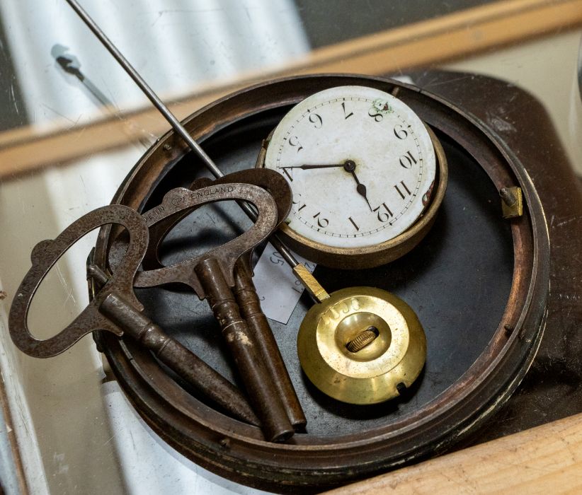 Early 20th Century French Scutze clock, mid 20th Century cuckoo clock and spelter figure clock ( - Image 4 of 4