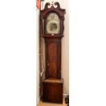 Lord Nelson themed Longcase clock with 12" arch dial. With a portrait of Nelson in the arch Arabic