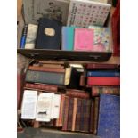 A collection of 19th and 20th century books, including early 20th century sets