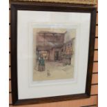 Cecil Charles Windsor Aldin (1870-1935) signed artist's proof print entitled The Red Lion, Banbury