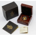 "The Queen's Beasts The Lion of England" £25 2017 UK Quarter-Ounce gold proof coin. In original