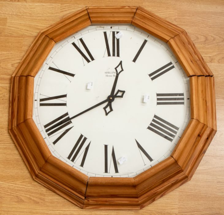Large pine wall clock and an early 20th century mantel clock  CONDITION: Wall clock disposed of - Image 3 of 3