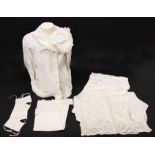 A large collection of white items, to include: Edwardian blouse, 1916/18; 1920s' nightdress; early