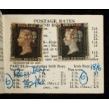 GB Selection of 4 Stamps of QV - LE and SP Period, All Stamps are hinged into pages of an old