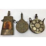 A collection of three Sino-Tibetan powder flasks (3)