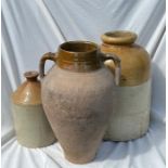 A collection of 20th cent pottery jars