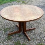 A 1970s teak table