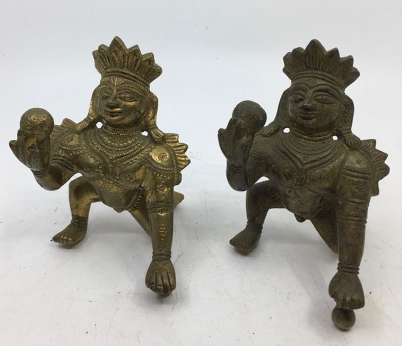 Collection of four Indian bronze figures. H:31cm (tallest) (4) - Image 4 of 4