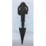 A Sino-Tibetan bronze Vajra L:30cm