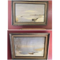 A Pair of framed oil on canvas by Dutch artist Dirk Smorenberg, 1883-1960 (signed) possibly of The