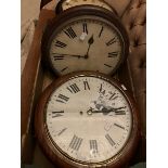 9. Two English fusee dial clocks of spares or repair AF condition £80-£100