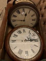 9. Two English fusee dial clocks of spares or repair AF condition £80-£100