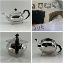 Silver Hallmarked Atkins Bros Teapot 1939 Sheffield.  weight   600grams  gross