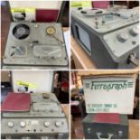 a 1962 Ferrograph tape recorder in original box.  complete with an abridged and full instruction