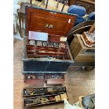 A seamans carpenters chest , Heavy duty black outer trunk containing a fully kitted out carpenters