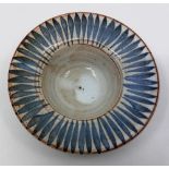 A Briglin Pottery stoneware dish circa 1970s. Impressed mark Briglin.  Measures 17 cm across the