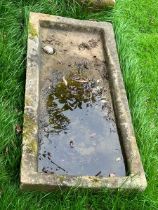 Large stone sink trough, 19" x 31"