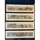 Collection of Four numbered 1-4 Engravings entitled "A trip to Brighton" original Etching dated 1824