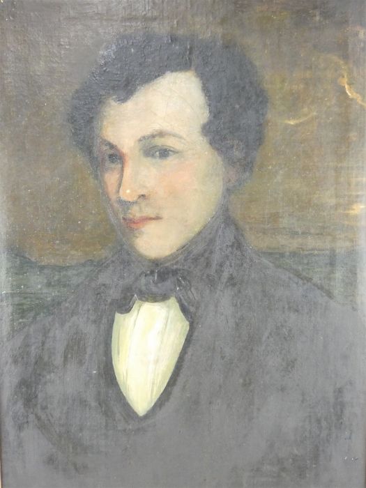 19th century portrait of a gentleman, oil on canvas in gilt frame. - Image 2 of 8