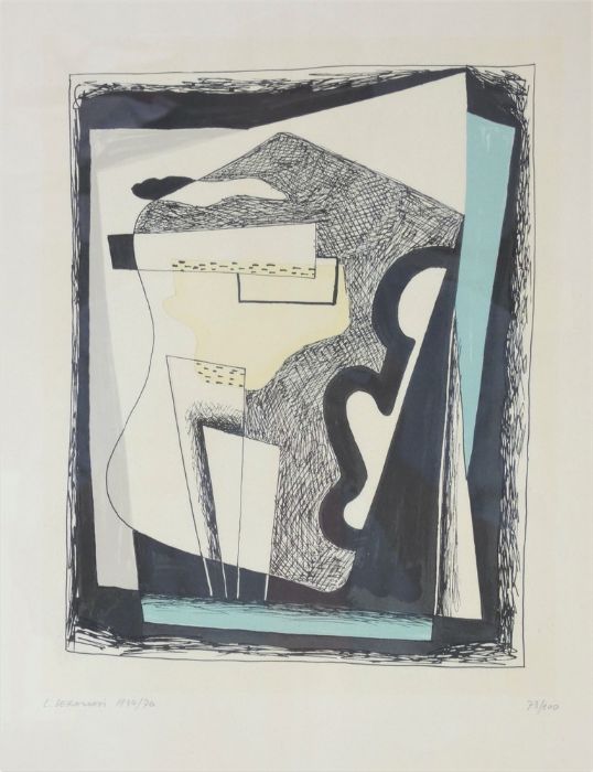 Luigi Veronesi (1908-1998), numbered abstract print 1934/76, signed limited edition 73/100 - Image 2 of 12