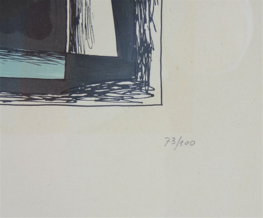 Luigi Veronesi (1908-1998), numbered abstract print 1934/76, signed limited edition 73/100 - Image 4 of 12