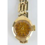 9ct gold cased ladies' Rotary 21 jewel watch, hallmarked for 1965