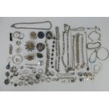 Large quantity of mainly silver .925 marked jewellery including rings, chains, bracelets, brooches