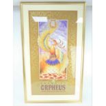 1996 Krewe of Orpheus New Orleans Mardi Gras poster, hand signed by Jay Thomas. Framed and glazed