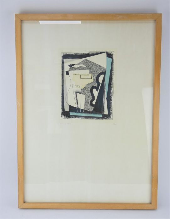 Luigi Veronesi (1908-1998), numbered abstract print 1934/76, signed limited edition 73/100