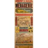Late-Victorian Circus Poster. "Anderton's & Haslam's Great United Shows - Menagerie - Museum of