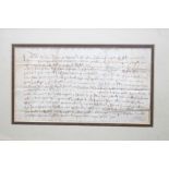 A manuscript Tudor quitclaim charter from the reign of Henry VIII. Agnes Warde, daughter of John