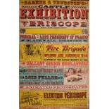 Early Cinema. A late-Victorian poster advertising "Barker & Thurston's Castle Exhibition and