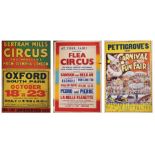 Vintage Circus Posters. "Pettigrove's Great Carnival and Fun Fair", Leicester: Willsons Show