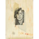 Kasper Eistrup (Danish, b. 1973). Sonic Downpour [portrait of Thurston Moore of Sonic Youth], signed