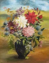 Mary Fedden (British, 1915-2012). Still Life of Flowers, signed & dated 1947 l.l., 54cm by 43cm, oil