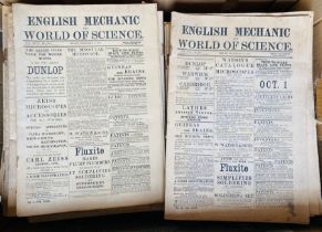 A collection of English Mechanic & World of Science, various issues, 1910s, in one carton