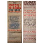 Late-Victorian Circus Posters. "Professor Cottrell, the Great Man-Fish, assisted by his sister,