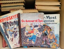 A collection of Danish children's books, 1940s/1950s, including works by Westergaard, Borch,