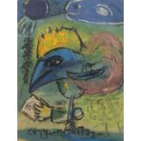 Marc Chagall (Russian-French, 1887-1985). New Year's Card, [1951], colour lithograph, unsigned,