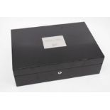 Montblanc. Black lacquered Collection Box designed to house 20 writing instruments. Mod: M112558.