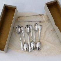 A collection of silver plated and chrome plated table cutlery in silver wraps. To include a