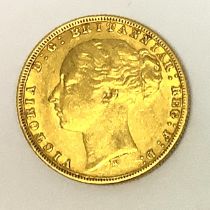 1876 Sovereign in VF (Very Fine) condition - Melbourne Mint