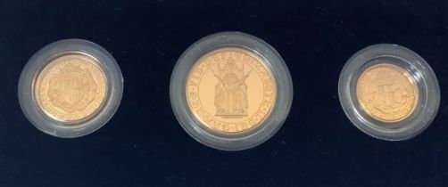 500th Anniversary Gold Proof Sovereign 3 coin set