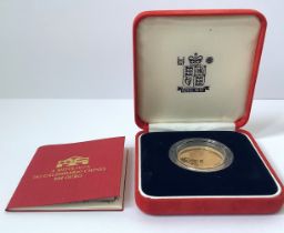 1996 Year of the Rat gold coin struck by the Royal Mint