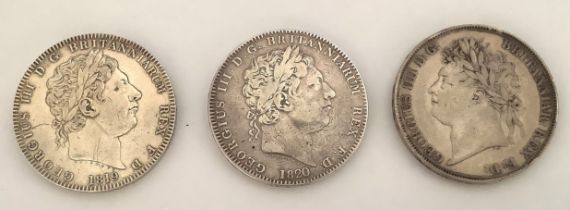 A selection of 4 English crowns - condition VF (Very Fine)