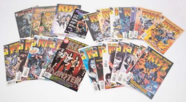 A collection of KISS Comics - Kiss 4k Platinum Studios 1-5 plus limited edition. Plus Kiss Dark