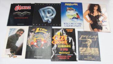 Collection of Tour Programmes including Meatloaf Neverland Express, Marillion 86, Pallas Knight